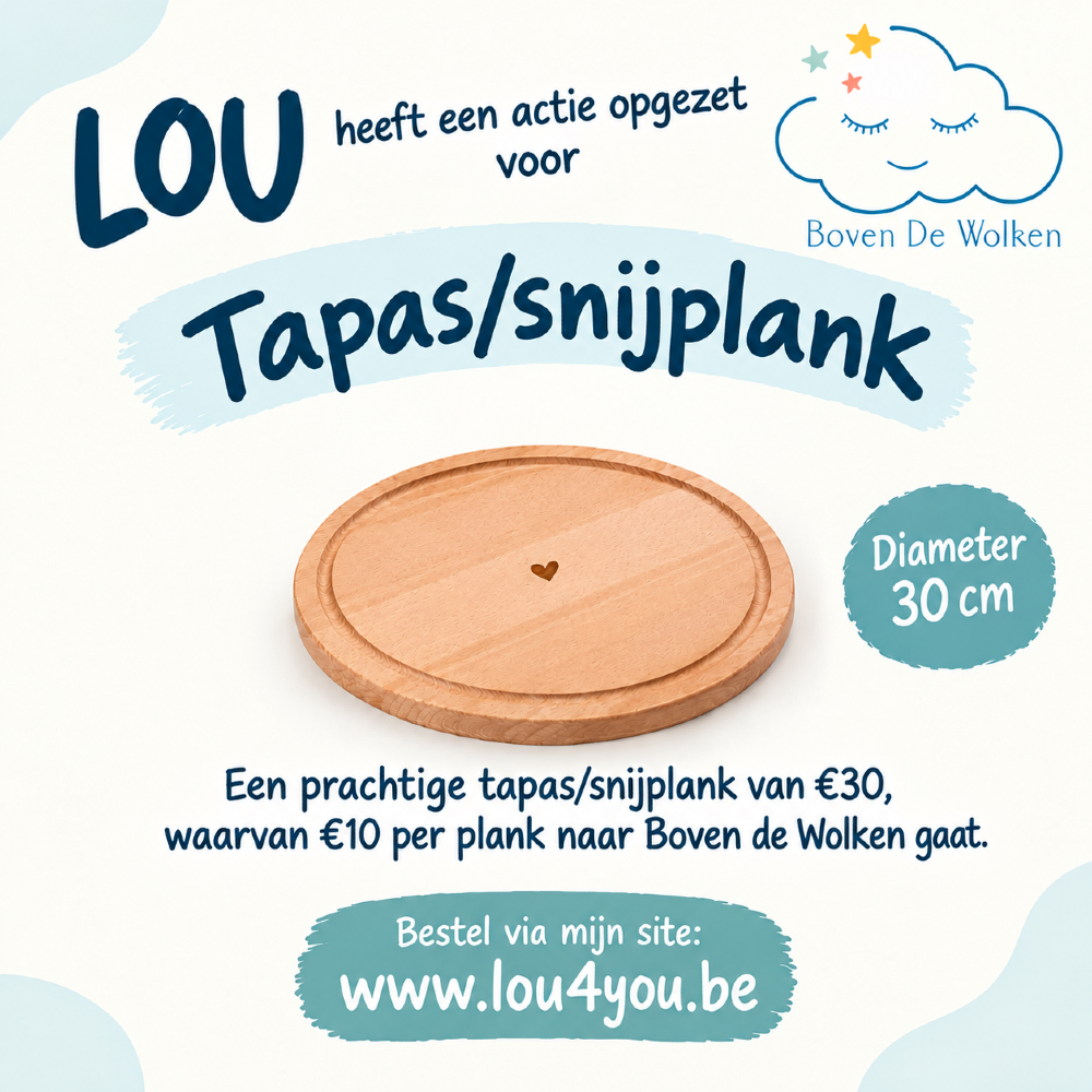 Gepersonaliseerde snij-/tapasplanken voor Boven de Wolken